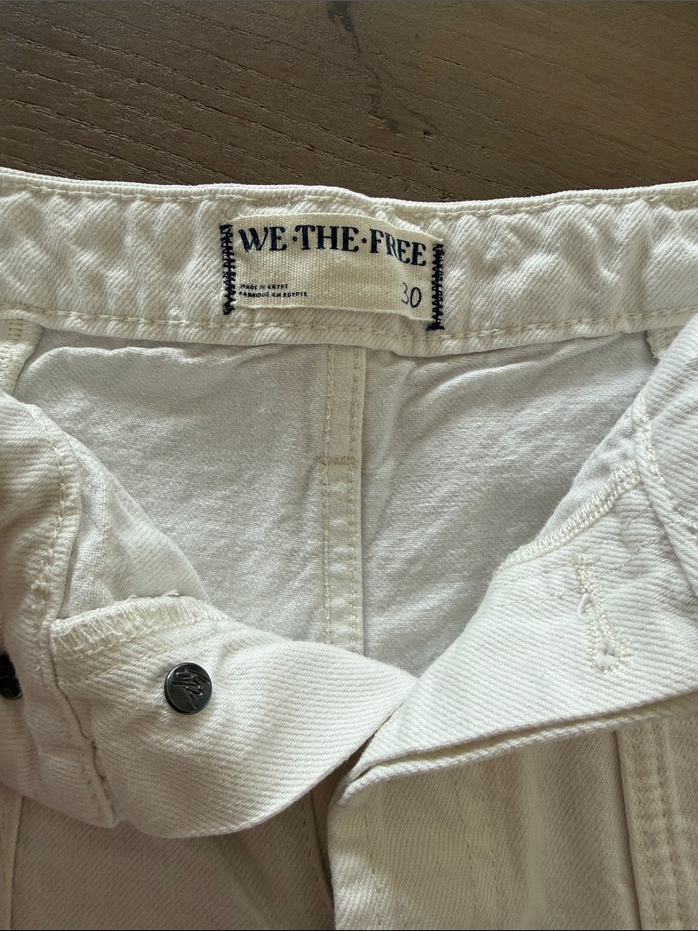 We The Free Women's Off-White High-Rise Jeans